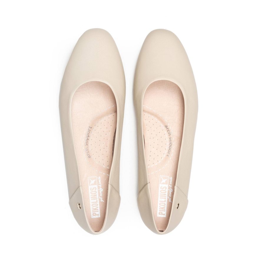 Women's Pikolinos ALMERIA Ballet Flats Beige | NZ W83Q7A9